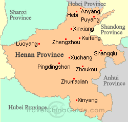 Kaifeng China On Map Map Of Kaifeng 